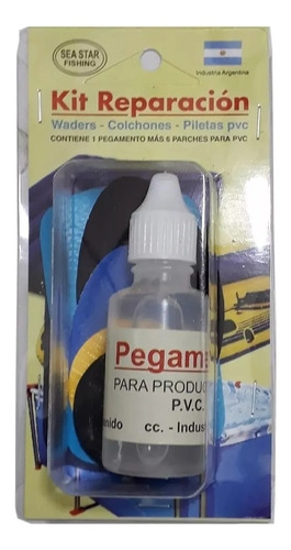 Kit Reparacion Parche Pegamento Wader Colchon Inflable Pilet